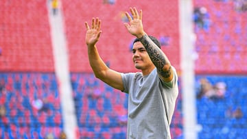 Gabriel Fernandez during the Quarterfinals second leg match between Cruz Azul and Pumas UNAM as part of the Torneo Clausura 2024 Liga BBVA MX at Ciudad de los Deportes Stadium on May 12, 2024 in Mexico City, Mexico.