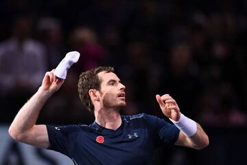 Andy Murray celebra su triunfo.