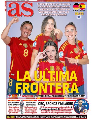 Las portadas de AS de julio