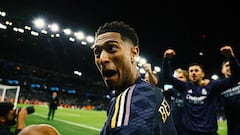 The midfielder was one of the first to approach the Real Madrid stands at the Etihad to celebrate their place in the Champions League semifinals with fans.