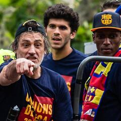 Así fue la celebración de Yerry Mina y Barcelona