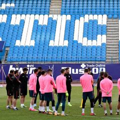 El Atlético vuelve al Calderón en su entrenamiento previo a Europa