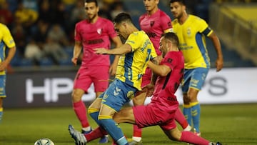 Ruben Castro, en un partido de la UD Las Palmas ante el M&aacute;laga.