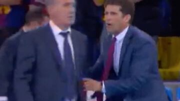 Alta tensión en el Barça-ElPozo: Andreu negó el saludo a Duda