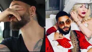 Maluma llora al escuchar su canci&oacute;n con Madonna