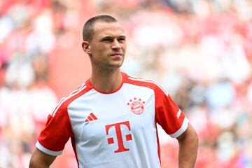 Soccer Football - Bayern Munich presents its new team for the 2023/24 Bundesliga season - Allianz Arena, Munich, Germany - July 23, 2023  Bayern Munich's Joshua Kimmich poses for a photo REUTERS/Angelika Warmuth