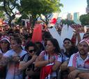 El recibimiento de los hinchas de River al plantel millonario tras la derrota en la Copa Libertadores