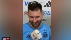 La reacción de Messi al ver a su familia festejar su gol