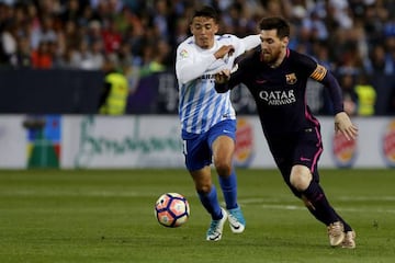 Messi, in action witth Barça