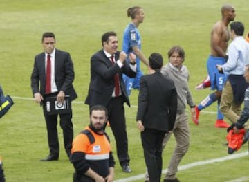 Sandoval celebra la victoria.