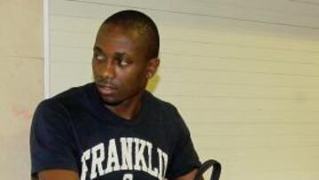 <b>YA ESTÁ AQUÍ. </b>El canadiense llegó ayer al aeropuerto de San Pablo.