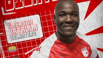 Émerson Batalla es nuevo jugador de Independiente Santa Fe para la Liga BetPlay 2023-II.