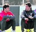 Kun y Reyes viajan, pero ayer no se entrenaron