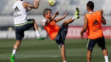 Cristiano Ronaldo, Coentrao y Ramos ya trabajan con el grupo