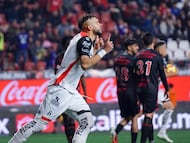 Matheus Doria celebrates his goal 3-1 of Atlas during the 11th round match between Tijuana and Atlas as part of the Liga BBVA MX, Torneo Clausura 2025 at Caliente Stadium, on March 09, 2025 in Tijuana, Baja California, Mexico.