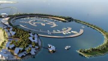 La maqueta del Resort Island.