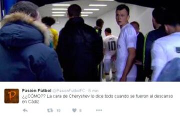 Los memes sobre la posible alineación indebida de Cheryshev en el Cádiz - Real Madrid