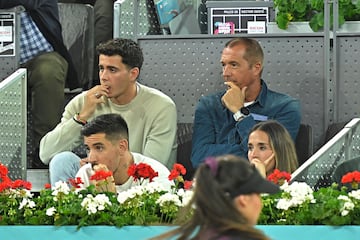 Manu Carreño durante el partido de Rafael Nadal contra Miomir Kecmanovic.
