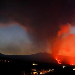 Mazazo con el fin de la erupción