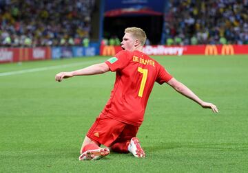 0-2. Kevin De Bruyne celebr el segundo gol.