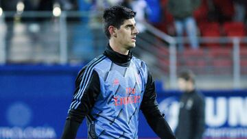 Courtois, en Ipurua, en el Eibar-Real Madrid.