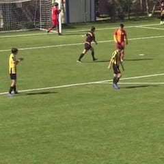 Youth footballer in fair-play gesture after mistaken penalty award