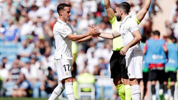 Lucas Vázquez y Carvajal, durante el Real Madrid-Mallorca.