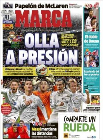 Portadas de la prensa deportiva