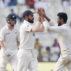 India win second New Zealand Test to clinch series