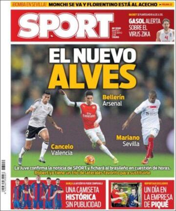 Portadas de la prensa mundial