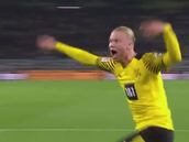 Es una bestia: ¡Haaland fue el héroe del Dortmund con este gol en los descuentos!