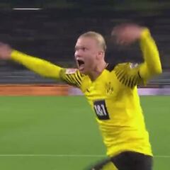 El gol-apisonadora de Haaland en el 91' para darle la victoria al Dortmund