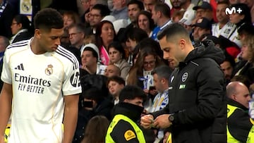 El detalle de Bellingham con el cuarto árbitro tras el descanso que el madridismo pone en valor