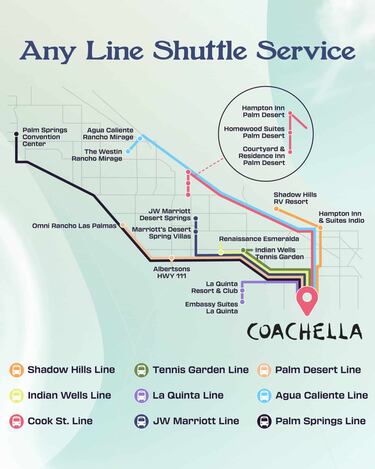 ¿Cómo llegar a Coachella? Dirección, mejores rutas y parking en el Festival