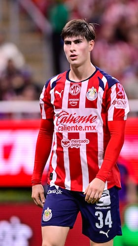 Armando Gonzalez celebrates his goal 3-0 of Guadalajara during the 15th round match between Guadalajara and Atlas as part of the Liga BBVA MX, Torneo Apertura 2025 at Jalisco, on October 25, 2025 in Guadalajara, Jalisco, Mexico.