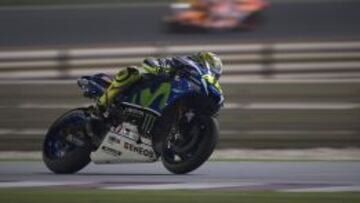 Valentino Rossi en Losail.
