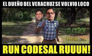 Luego del conflicto entre el dueño del Veracruz y el titular de la Comisión de Arbitraje, las imágenes más divertidas ya recorren las redes sociales. ¡A reír!