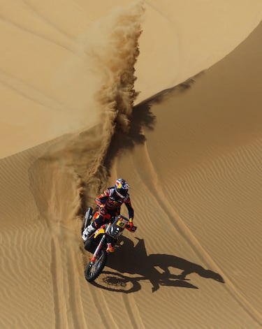 El piloto chileno José Ignacio Cornejo de Monster Energy Honda Team 2023 en acción durante la etapa.