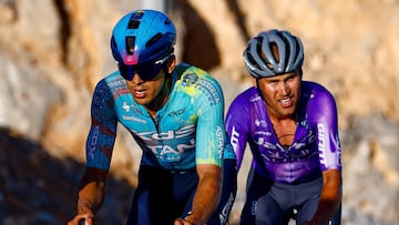 Harold Tejada, cuarto en la etapa 3 del UAE Tour.