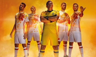 Spain unveil new away strip for World Cup qualification