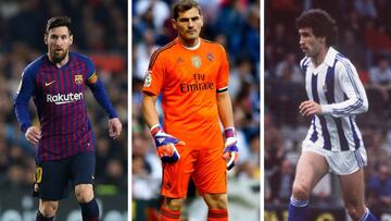 Messi, Casillas y Zamora.