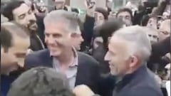 Locura iraní: Carlos Queiroz, aclamado por el pueblo