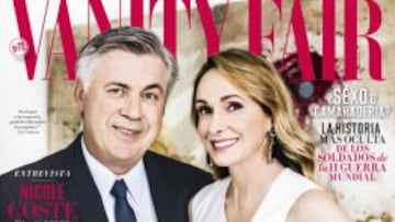 Ancelotti y su esposa en la portada de &#039;Vanity Fair&#039;.