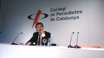 Agust&iacute; Benedito, en el Col&middot;legi de Periodistes de Catalunya.