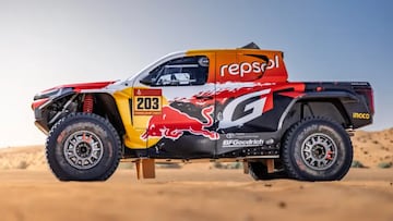 El Toyota Hilux que participará en el próximo Dakar.
