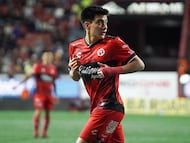 Gilberto Mora of Tijuana during the quarter-final first match between Tijuana and Tigres UANL as part of the Liga BBVA MX, Torneo Apertura 2025 at Caliente Stadium, on November 26, 2025 in Tijuana, Baja California,, Mexico.