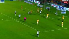 El gol que le anularon a Martín Rodriguez ante los Tigres