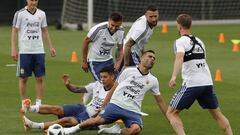 Las mejores imágenes de la práctica de la Albiceleste