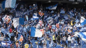 La afición blanquiazul.