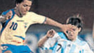 Ecuador empató con Argentina.
